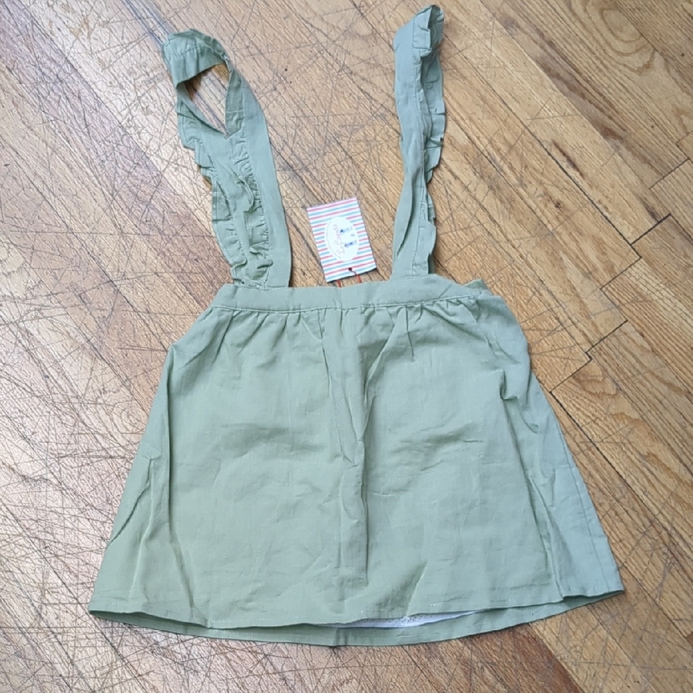 NWT Green Pinafore Skirt